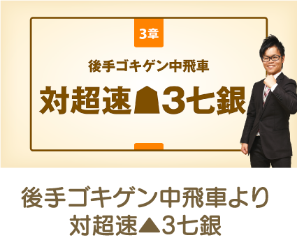 後手ゴキゲン中飛車より対超速▲3七銀